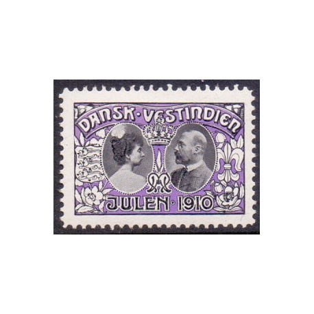 DWI. Julemærke 1910 **, st. brev/cover