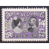 DWI. Julemærke 1910 **, st. brev/cover