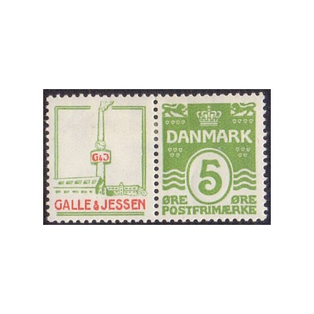 Galle & Jessen. AFA nr. 44 **        stemplet postfrisk brev