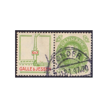 Galle & Jessen. AFA nr. 42 **        stemplet postfrisk brev