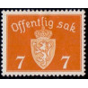 Norge. Tjenste. 1937-38. 7 Øre. AFA nr. 23 **      / st.