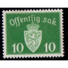Norge. Tjenste. 1937-38. 10 Øre. AFA nr. 24 **     / st.