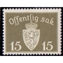 Norge. Tjenste. 1937-38. 10 Øre. AFA nr. 24 **     / st.