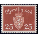 Norge. Tjenste. 1937-38. 25 Øre. AFA nr. 27 **    / st.