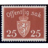 Norge. Tjenste. 1937-38. 25 Øre. AFA nr. 27 **    / st.