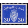 Norge. Tjenste. 1937-38. 30 Øre. AFA nr. 28 **   / st.