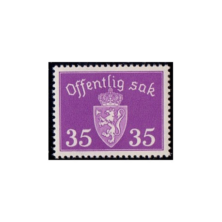 Norge. Tjenste. 1937-38. 35 Øre. AFA nr. 29 **   / st.