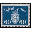 Norge. Tjenste. 1937-38. 60 Øre. AFA nr. 31 **   / st.