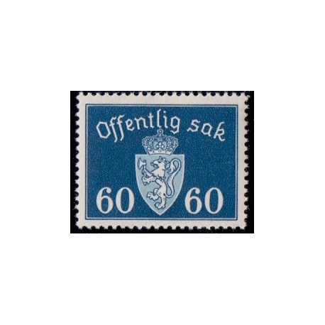Norge. Tjenste. 1937-38. 60 Øre. AFA nr. 31 **   / st.