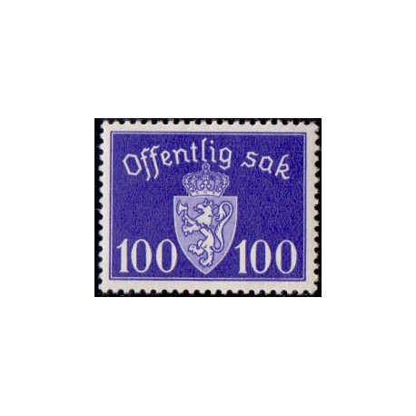 Norge. Tjenste. 1937-38. 100 Øre. AFA nr. 32 **   / st.