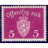 Norge. Tjenste. 1939-42. 5 Øre. AFA nr. 33 **   / st.