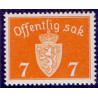 Norge. Tjenste. 1939-42. 7 Øre. AFA nr. 34 **     / st.