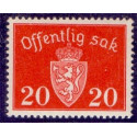 Norge. Tjenste. 1939-42. 20 Øre. AFA nr. 36 **    / st.