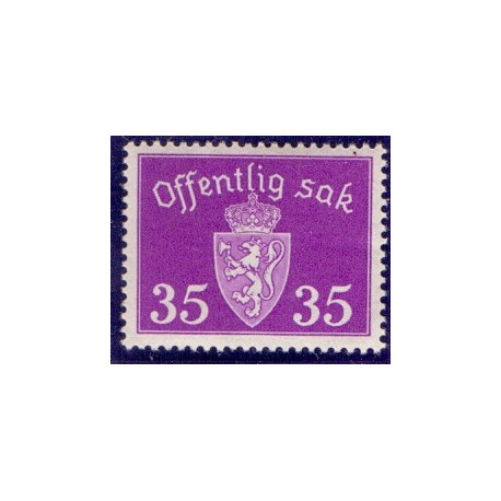 Norge. Tjenste. 1939-42. 35 Øre. AFA nr. 37 **   / st.