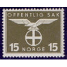 Norge. Tjenste. 1944. 15 Øre. AFA nr. 44 **    / st.