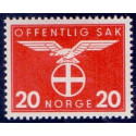 Norge. Tjenste. 1944. 20 Øre. AFA nr. 45 **    / st.
