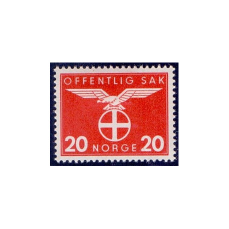 Norge. Tjenste. 1944. 20 Øre. AFA nr. 45 **    / st.
