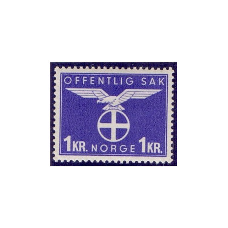 Norge. Tjenste. 1944. 1 kr. AFA nr. 51 **    / st.
