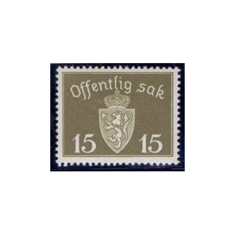 Norge. Tjenste. 1945. 15 Øre. AFA nr. 52 **   / st.