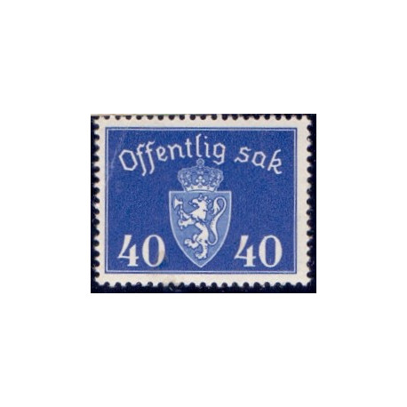 Norge. Tjenste. 1946-47. 40  Øre. AFA nr. 57 **   / st.