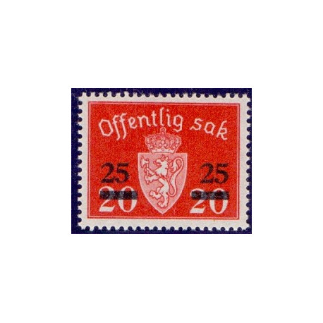 Norge. Tjenste. 1949. 25/20 Øre. AFA nr. 60 **   / st.