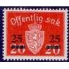 Norge. Tjenste. 1949. 25/20 Øre. AFA nr. 60 **   / st.