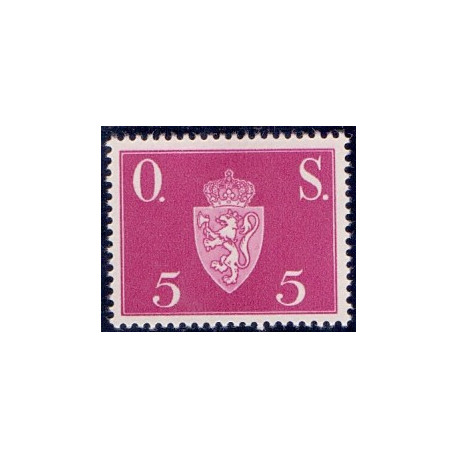 Norge. Tjenste. 1951-52. 5 Øre. AFA nr. 61 **   / st.