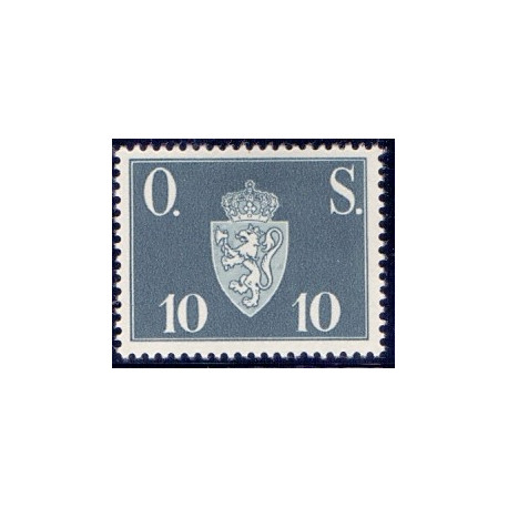 Norge. Tjenste. 1951-52. 10 Øre. AFA nr. 62 **   / st.