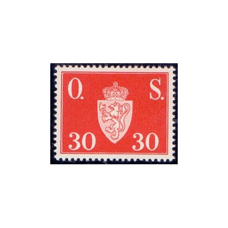 Norge. Tjenste. 1951-52. 30 Øre. AFA nr. 64 **   / st.