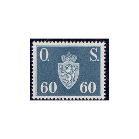 Norge. Tjenste. 1951-52. 60 Øre. AFA nr. 66 **   / st.