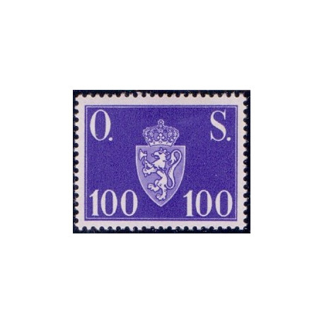 Norge. Tjenste. 1951-52. 100 Øre. AFA nr. 67 **   / st.
