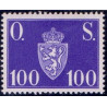 Norge. Tjenste. 1951-52. 100 Øre. AFA nr. 67 **   / st.