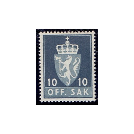 Norge. Tjenste. 1955-58. 10 Øre. AFA nr. 69 **   / st.