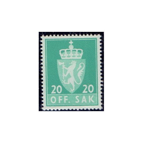 Norge. Tjenste. 1955-58. 20 Øre. AFA nr. 71 **               / st.