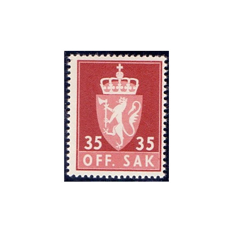 Norge. Tjenste. 1955-58. 35 Øre. AFA nr. 75 **              / st.