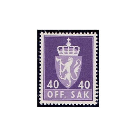 Norge. Tjenste. 1955-58. 40 Øre. AFA nr. 76 **              / st.