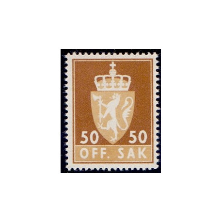 Norge. Tjenste. 1955-58. 50 Øre. AFA nr. 79 **             / st.