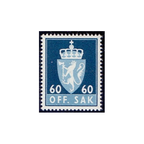 Norge. Tjenste. 1955-58. 60 Øre. AFA nr. 81 **            / st.