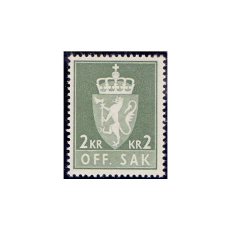 Norge. Tjenste. 1955-58. 2 kr. AFA nr. 89 **        / st.
