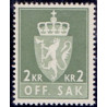 Norge. Tjenste. 1955-58. 2 kr. AFA nr. 89 **        / st.