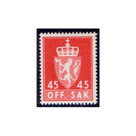 Norge. Tjenste. 1955-58. 45 Øre. AFA nr. 78 **             / st.