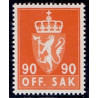 Norge. Tjenste. 1955-58. 90 Øre. AFA nr. 87 **         / st.