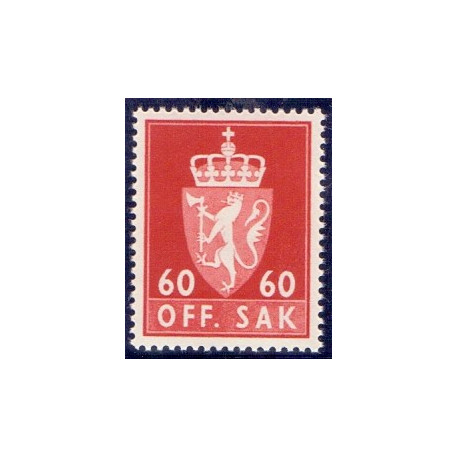 Norge. Tjenste. 1955-58. 60 Øre. AFA nr. 82 **            / st.