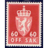 Norge. Tjenste. 1955-58. 60 Øre. AFA nr. 82 **            / st.
