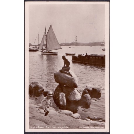 1000. København. Parti fra Langelinie, burgt (Stenders 830)