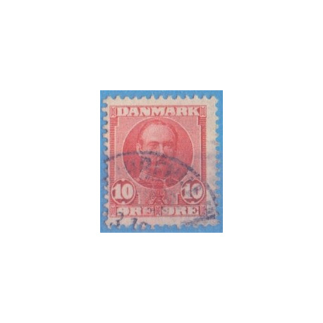 1907. Fred VIII. 10 Øre med trissefejlen. AFA nr. 55t * st.