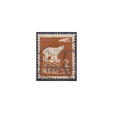 Norge. 1922-24. Løvetype. 45 Øre. AFA nr. 106 **