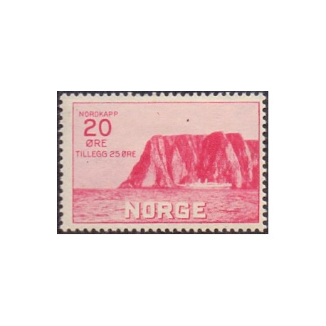 Norge. 1930. Nordkap I. 20+25 Øre. AFA nr. 160 **  st. stemplet postfrisk