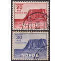 Norge. 1938. Nordkap II. 20/30-25 Øre. AFA nr. 199-200 ** st. stemplet postfrisk