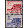 Norge. 1938. Nordkap II. 20/30-25 Øre. AFA nr. 199-200 ** st. stemplet postfrisk